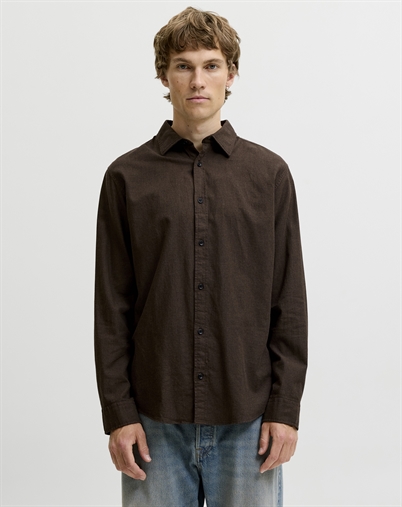 Jack & Jones - JJEField Melange Skjorte - Mulch